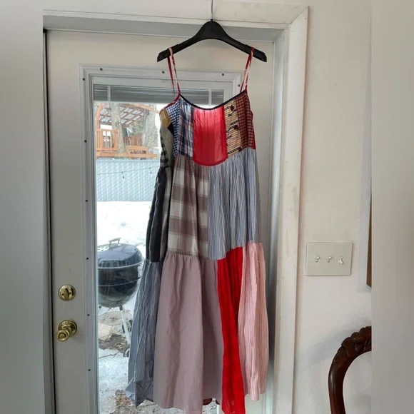 NWOT La Reunion Patchwork Dress Size 1 - Picture 7 of 7